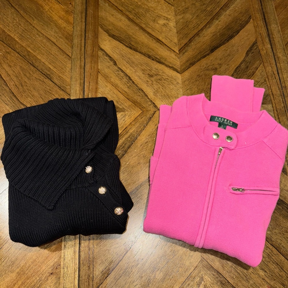 (2) ralph lauren sweater lot of 2, size small